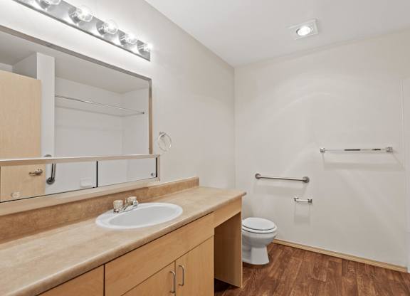 Bathroom at Washington Terance Apartments in Seattle WA