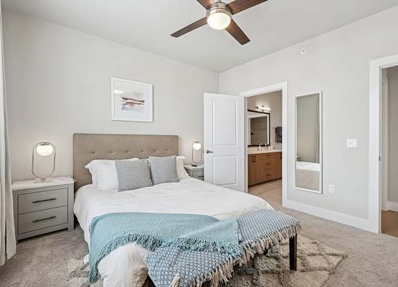 Guest bedroom at The Sevens in Dallas TX