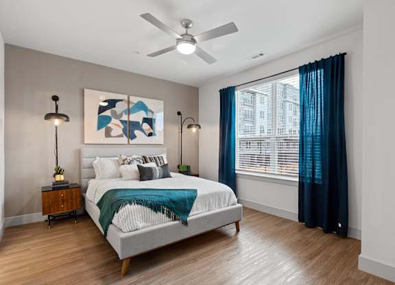 Bedroom at VERO Apartments in Chelsea MA