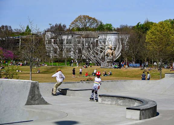 Beltline skate park near The Edley Apartments in Atlanta GA