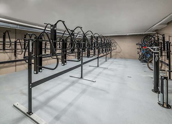 Bike Storage at Heights at 1520 Apartments in Houston TX