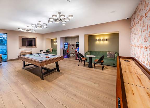 Billiards lounge at Cala Apartments in Austin TX