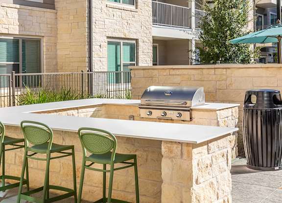 Billiards lounge patio at Cala Apartments in Austin TX