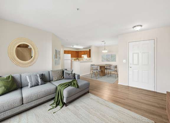 Living room at Riverwoods Apartments in Woodbridge VA
