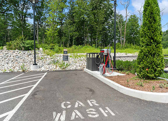 Car wash area at The Quill Apartments in Milford MA