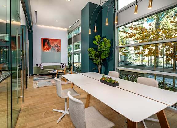 Co Work Click Large Meeting Room at Chroma Apartment Homes in Canoga Park CA