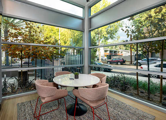 Co Work Click Small Meeting Room at Chroma Apartment Homes in Canoga Park CA