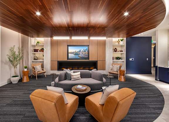 Co working lounge at The Brynn in Kirkland WA
