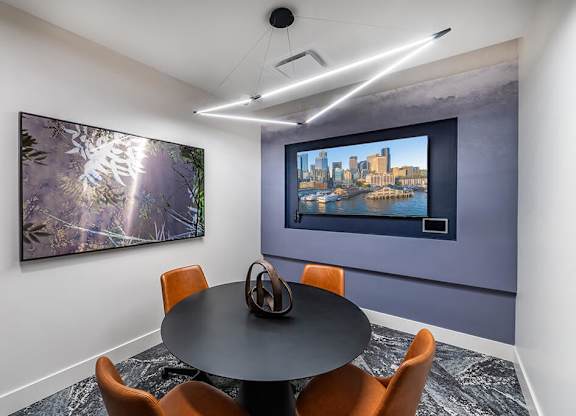 Conference room at The Brynn Apartments in Kirkland WA
