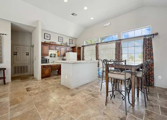 Community room kitchen at Fallbrook Ranch in Houston TX