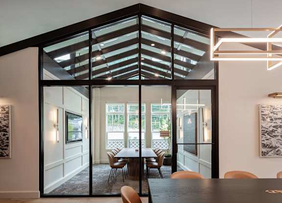 Coworking board room at Wayfern Apartments in Sandy Springs GA