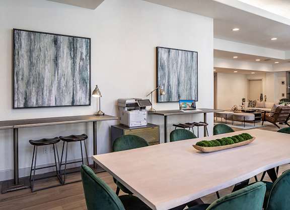 Coworking space at Caprielle Apartments in San Diego CA