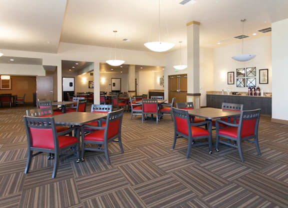 Dining Hall at The Lodge at Morgan Hills Apartments in Morgan Hill CA