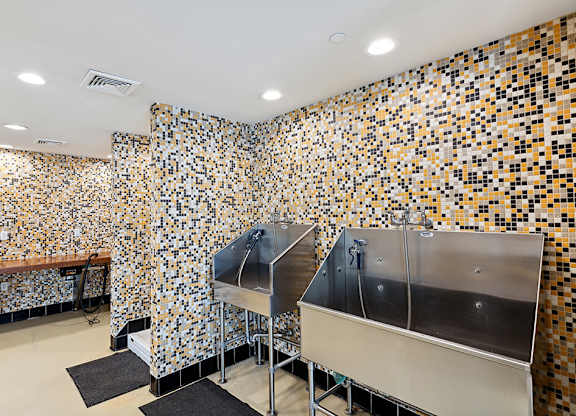 Dog wash sinks at Westerchester at the Pavillions in Waldorf MD