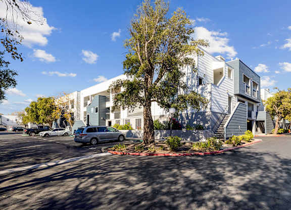Exterior Building Corner at Hilltop Commons Apartments in San Pablo CA