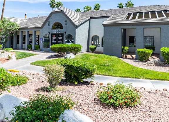 Exterior leasing office at Kaleidocope Apartment Homes in Las Vegas NV
