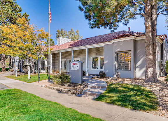 Exterior Leasing Office at Sienna at Cherry Creek Apartments in Denver CO