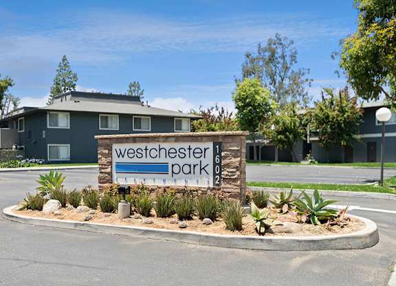 Exterior Monument Sign at Westchester Park Apartments in Tustin CA