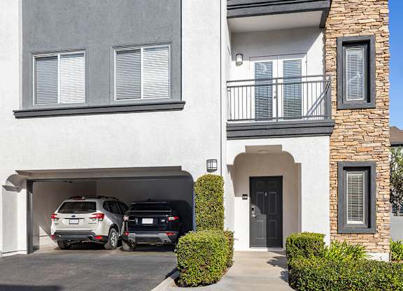 Townhome garage at Sierra at Otay Ranch Apartments in Chula Vista CA