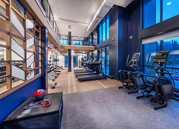 Fitness center at The Brynn in Kirkland WA