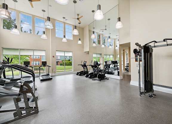 Fitness center at Westerchester at the Pavillions in Waldorf MD
