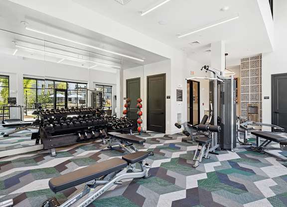 Fitness center cardio at Jayden Apartments in Peabody MA
