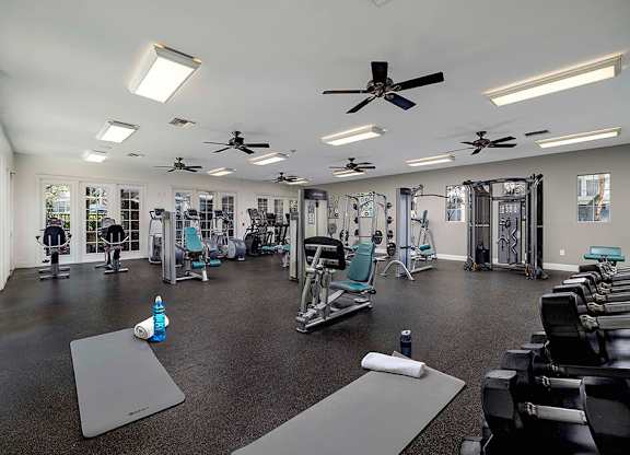 Fitness center at Campana Crown Valley Apartments in Mission Viejo CA