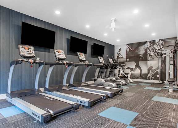 Fitness center at Cobalt Springs Apartment Homes in Taylors SC