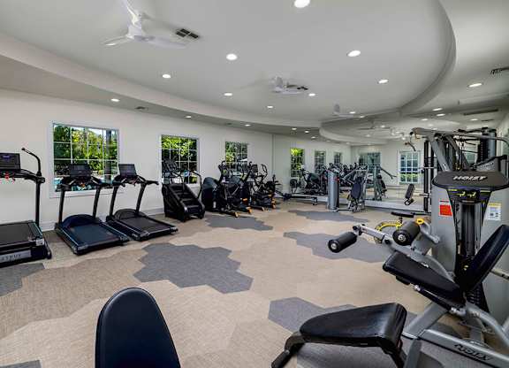 Fitness center at Landara Apartments in Ontario CA