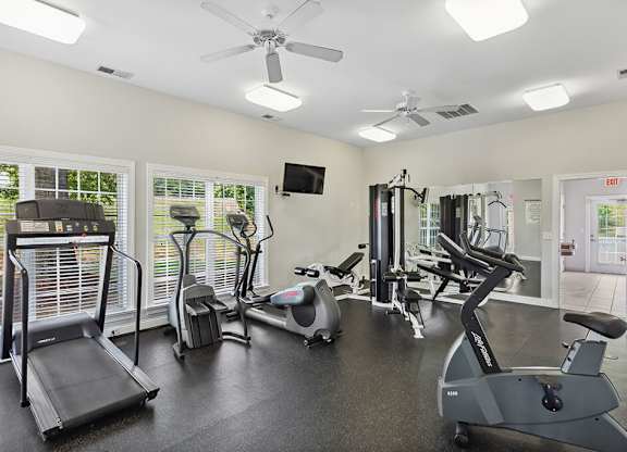 Fitness center at Weston Circle Apartments in Fredericksburg VA