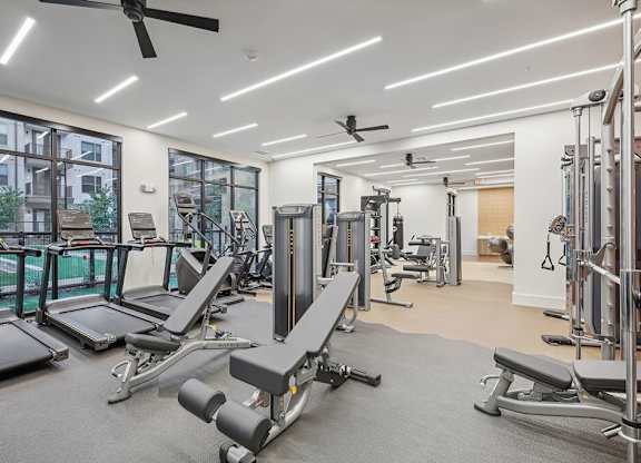 Large Fitness Center at The Sevens in Dallas TX
