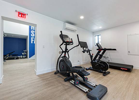 Fitness Center Cardio Equipment at The Resort at Encinitas Apartments in Encinitas CA