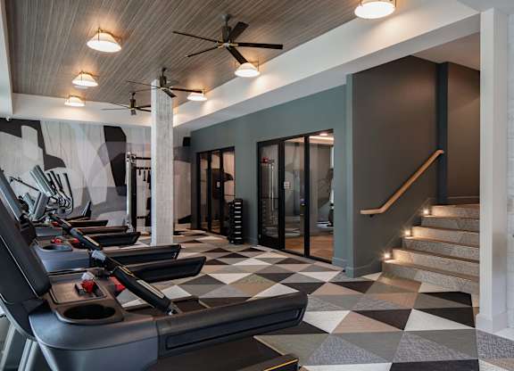 Fitness center cardio at Wayfern Apartments in Sandy Springs GA