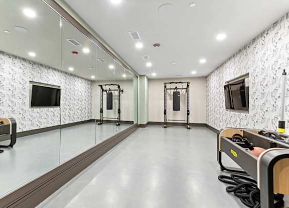Fitness center crossfit studio at Verge Apartments in Atlanta GA
