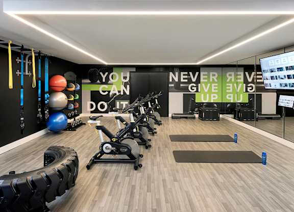 Fitness center at Chromatic Flats Apartments in San Diego CA