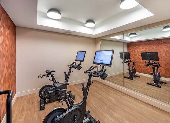 Fitness Center Studio at West Village Poway Apartments in Poway CA