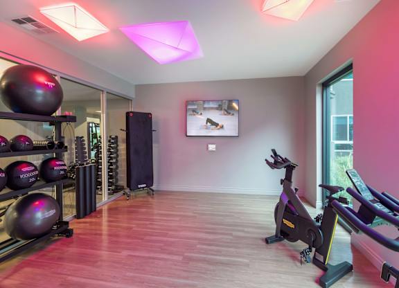 Fitness Center Studio Balance at Avel Apartment Homes in Orange CA