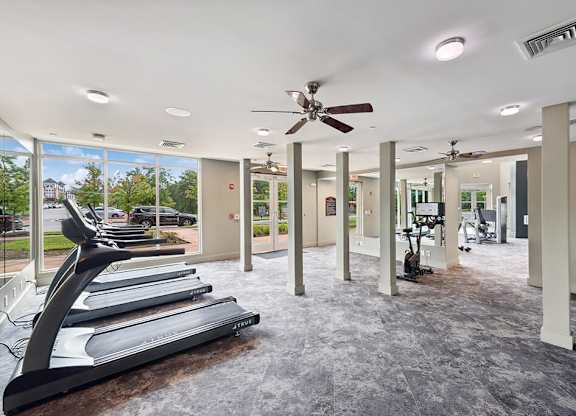 Fitness treadmills at Westerchester at the Pavillions in Waldorf MD