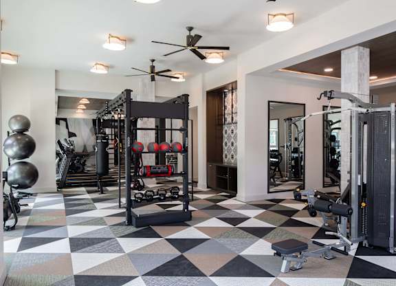 Fitness center at Wayfern Apartments in Sandy Springs GA