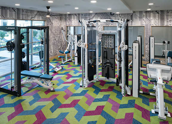 Fitness Center at Jada Legacy Central Apartments in Plano TX