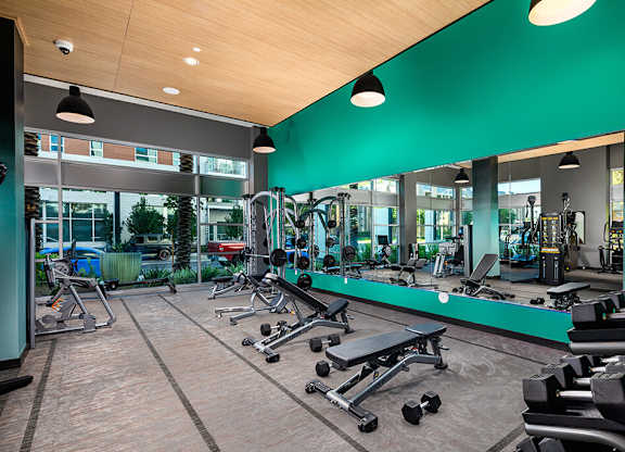 Fitness Empower Weight Benchs at Chroma Apartment Homes in Canoga Park CA