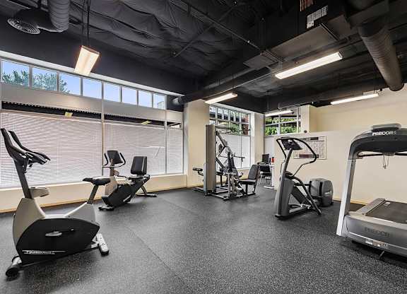 Fitness room at Cedar Park Apartments in Seattle WA