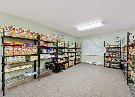 Food pantry at Lakewood Meadows Apartments in Lakewood WA