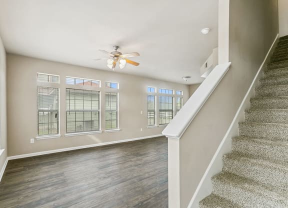 Foyer stairs at Sterling Green and Sheldon Ranch in Channelview TX