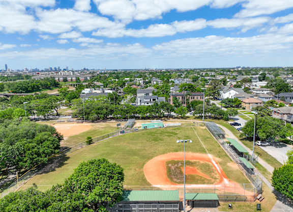 Nearby sports fields at Heights at 1520 Apartments in Houston TX