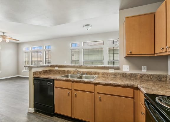 Kitchen countertops at Sterling Green and Sheldon Ranch in Channelview TX