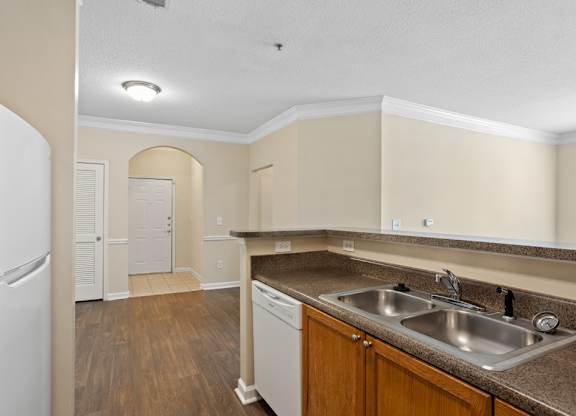 Kitchen sink at Longwood Vista Apartment Homes in Atlanta GA