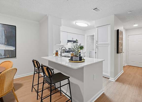 Kitchen island at Chroma Park Apartments in Austell GA
