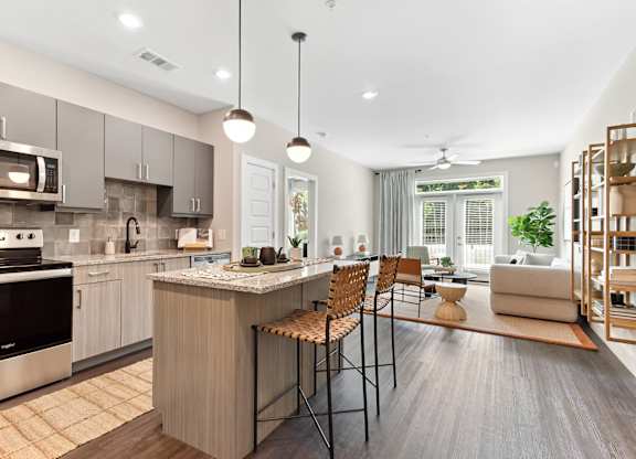Kitchen with Marakesh Finish at Verge Apartments in Atlanta GA