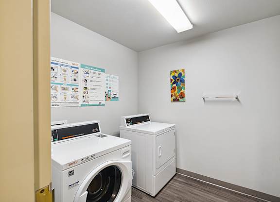 Laundry at Ballinger Court Senior Apartments in Edmonds WA